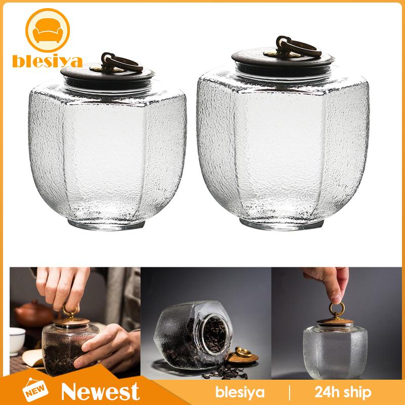 Hũ Thủy Tinh Tròn Đựng Trà / Thức Ăn Phong Cách Retro Cho Phòng Bếp / Phòng Ăn