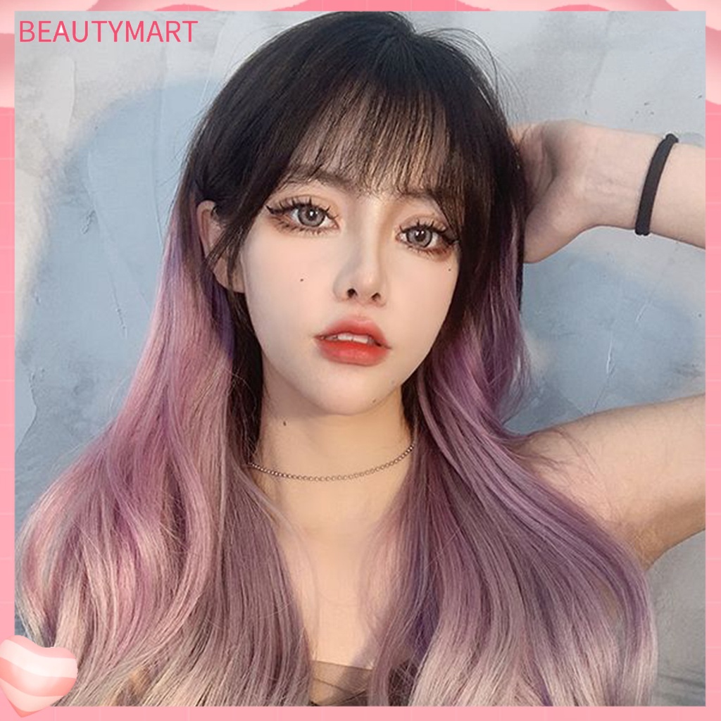 Bộ Tóc Giả Dài Xoăn Tự Nhiên Mềm Mại Thời Trang Cho Nữ