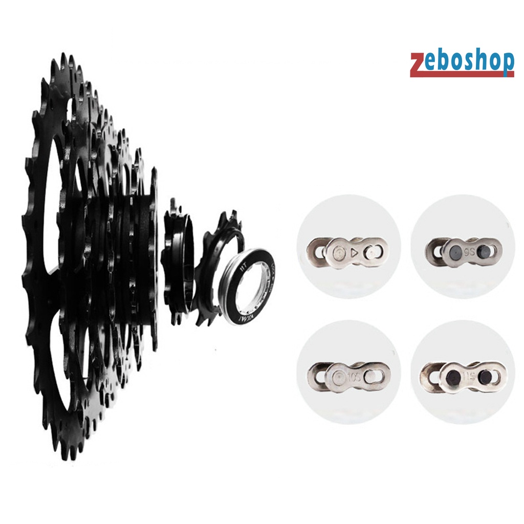 Bộ 2 Khóa Sên Xe Đạp Leo Núi Bằng Thép 6 / 7 / 8 / 9 / 10 / 11