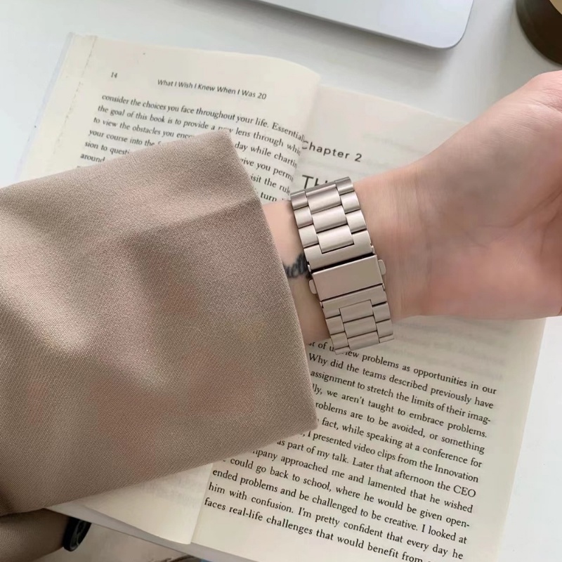 Dây Đeo Đồng Hồ Bằng Thép Không Gỉ 49mm 45mm 42mm 44mm 38mm 40mm 41mm Cho iWatch 8 7 6 3 5 4 3