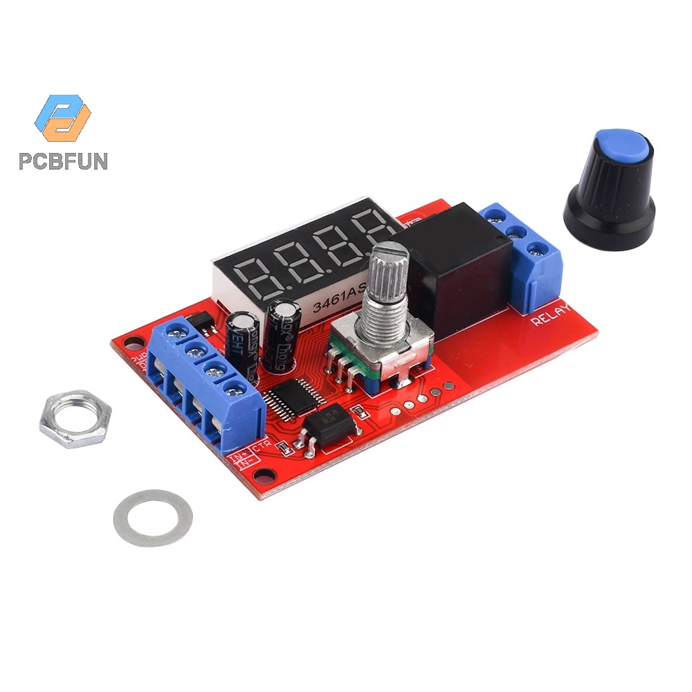 Mô Đun Rơ Le Hẹn Giờ Pcbfun Dc 5v / 12v / 24v 10a 32 Chế Độ
