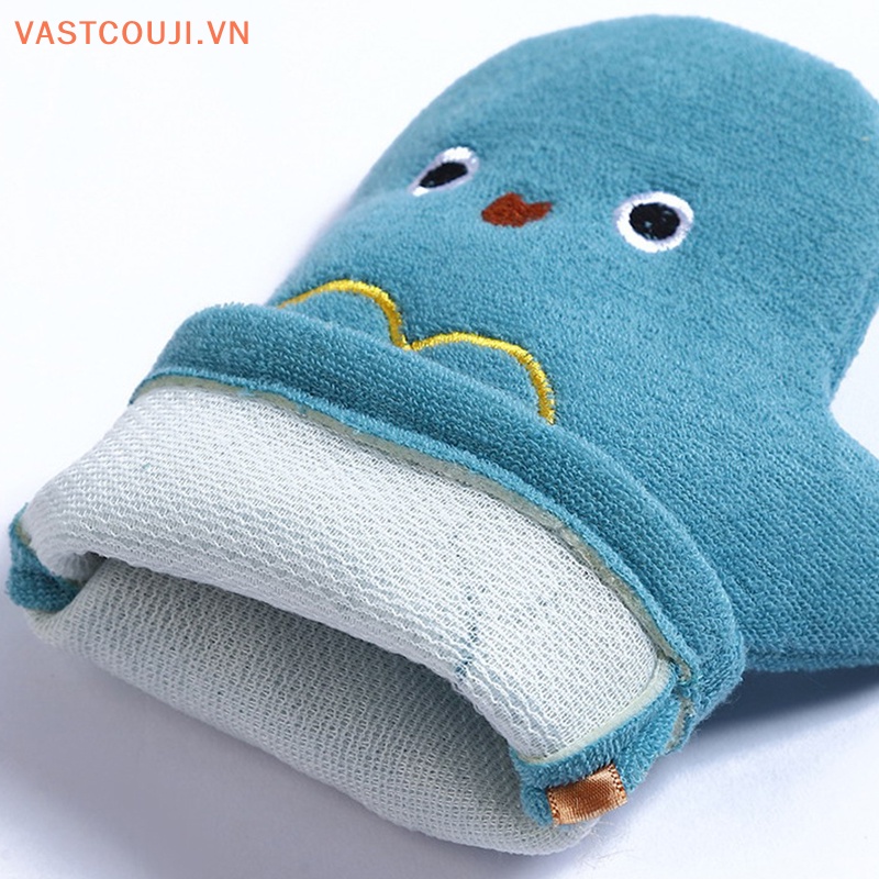 Găng tay đi tắm Mềm Mại Hình Chim Cánh Cụt Đáng Yêu Cho Bé