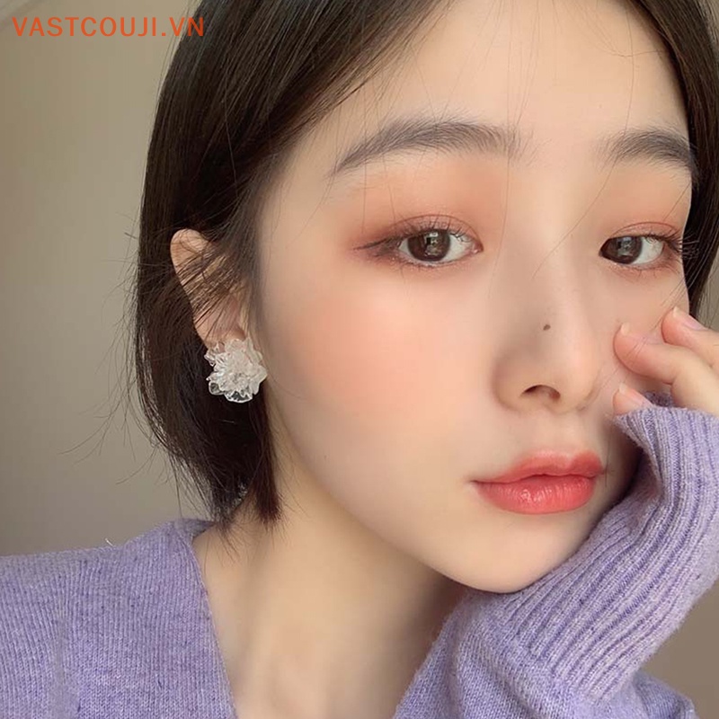 1 Đôi Bông Tai Hình Hoa Bằng Resin Thời Trang Dành Cho Nữ