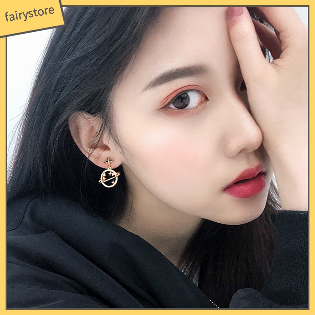 Khuyên Tai Tròn Hình Ngôi Sao Sáng Tạo Cho Nữ