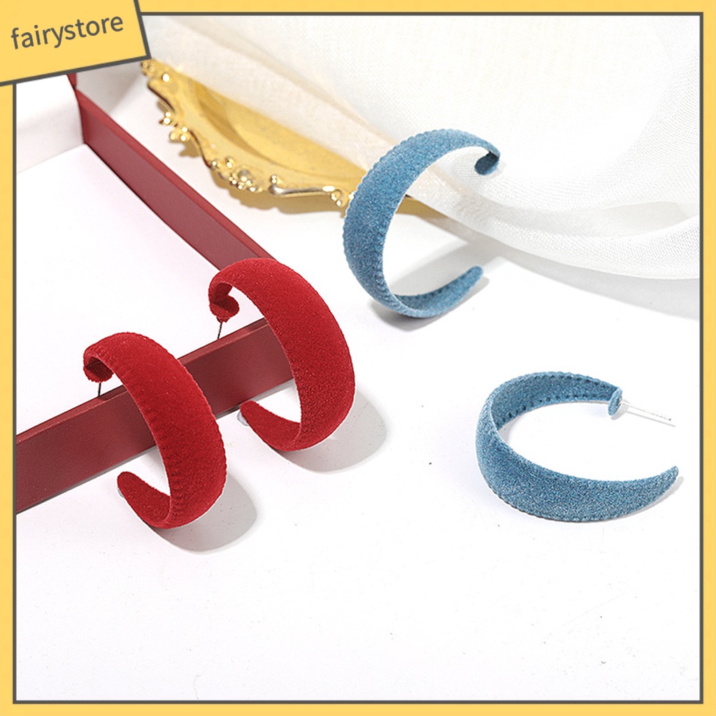 Đôi Khuyên Tai Tròn Phong Cách Vintage Thời Trang Cho Nữ