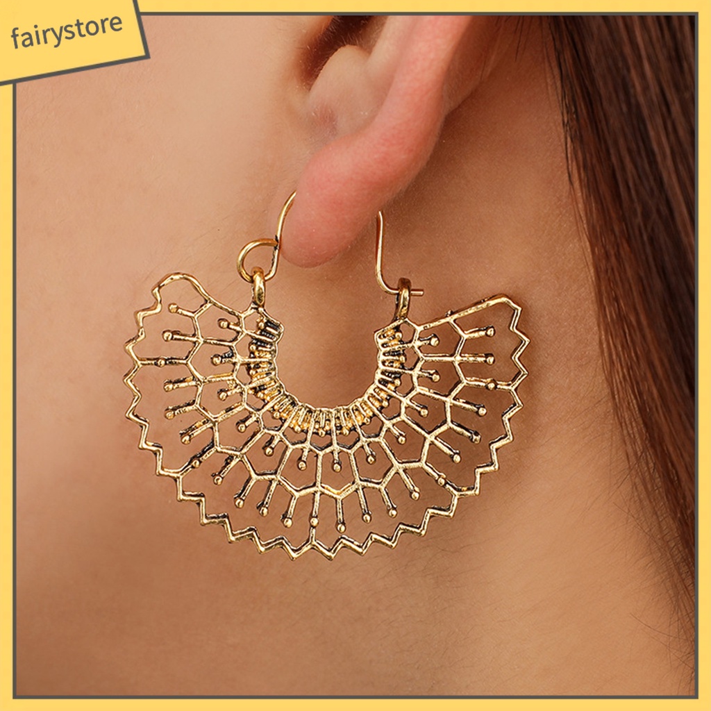 1 Đôi Bông Tai Hợp Kim Nhiều Hình Dạng Phong Cách Vintage