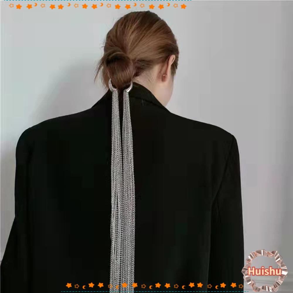 Phụ Kiện Tóc Dạng Chuỗi Bằng Kim Loại|Dây Tua Rua Dài Màu Sắc Xinh Xắn