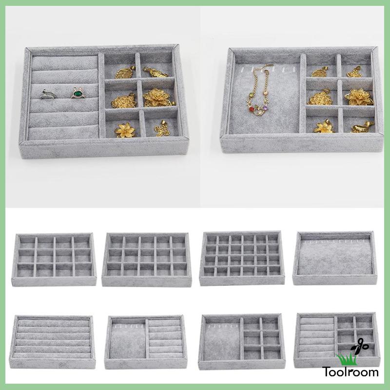 Giá Đỡ Trưng Bày Trang Sức Bằng Nhung 12 / 12 Ngăn