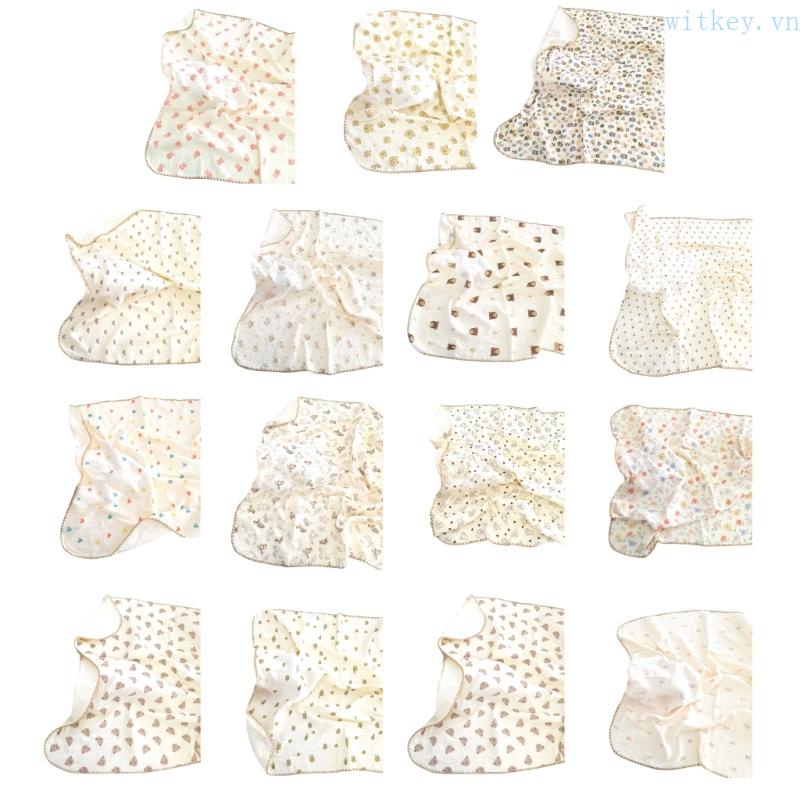 Chăn Quấn Em Bé Bằng Cotton Gọn Nhẹ Thoáng Khí Đa Năng