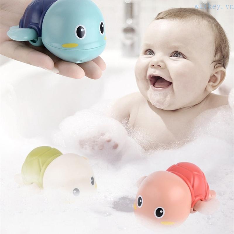 Đồ Chơi Lên Dây Cót Hình Chú Rùa Dễ Thương Cho Bé Chơi Khi Tắm 4M 6M