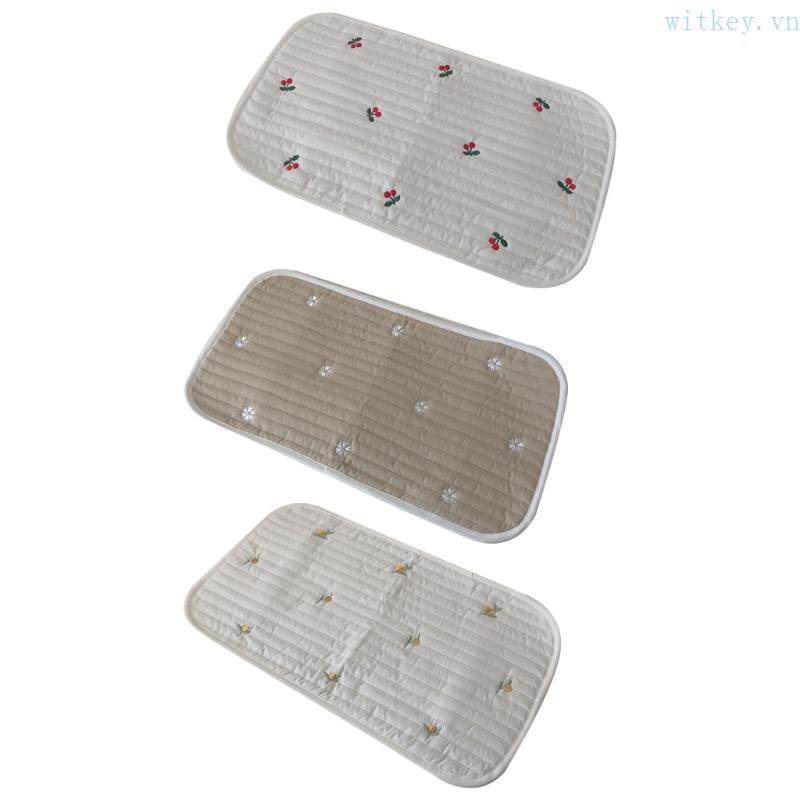 Vỏ Gối Cotton Mềm Thoáng Khí Thêu Hình Dễ Thương Cho Bé Sơ Sinh
