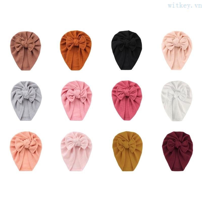Mũ beanie Trùm Đầu Màu Trơn Dễ Thương Thân Thiện Với Làn Da Cho Bé