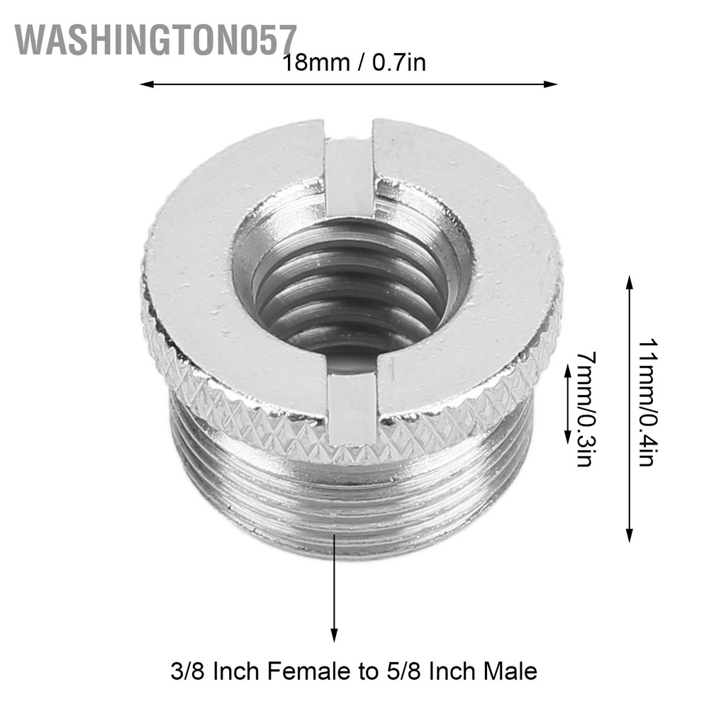 Washington057 Bộ chuyển đổi đầu vít từ cái 3/8 inch sang 5/8 dành cho giá đỡ micrô