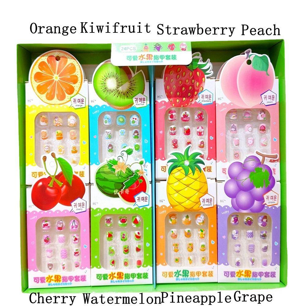 12 cái Móng Tay Giả Cho Trẻ Em Có Thể Đeo Được Làm Móng Tay Với Ngọc Trai Kim Cương