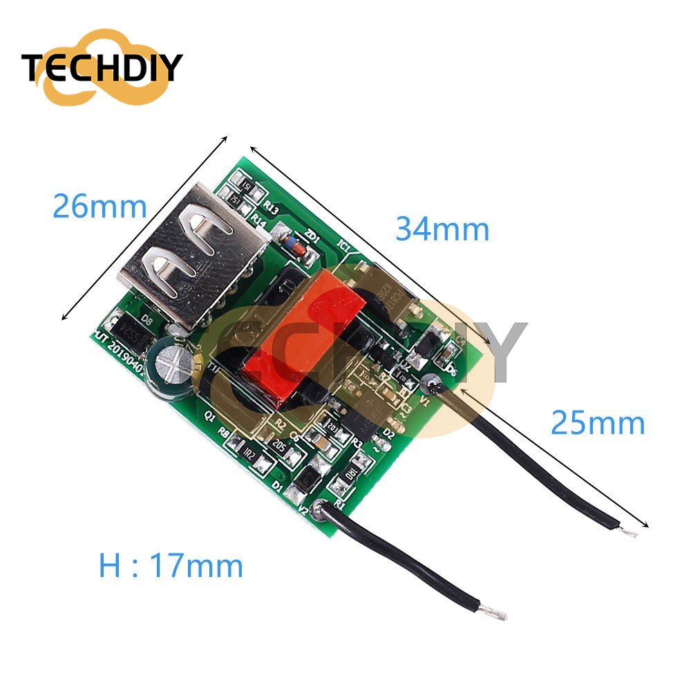 Mô Đun Hạ Áp Nguồn Điện 12V 24V 36V 48V 72V Sang 5V 1A