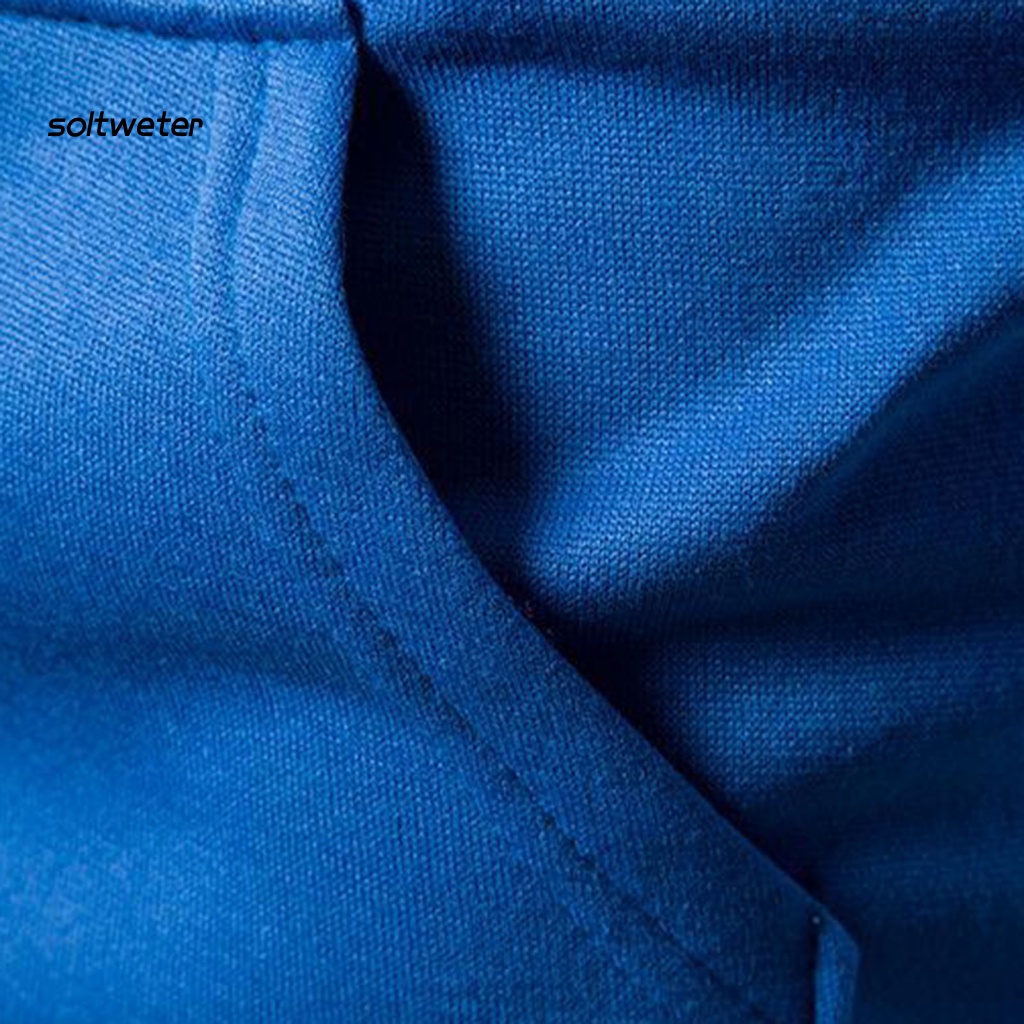 1 Bộ Áo Hoodie + Quần Thể Thao Có Túi + Dây Rút In Họa Tiết Thời Trang Cho Nam