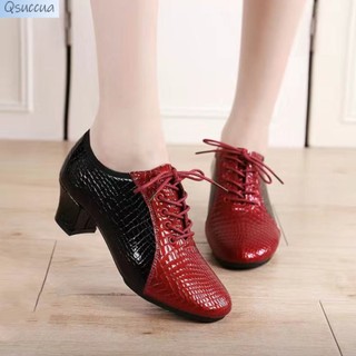 Giày Khiêu Vũ Da Bò Đế Mềm Dành Cho Nữ