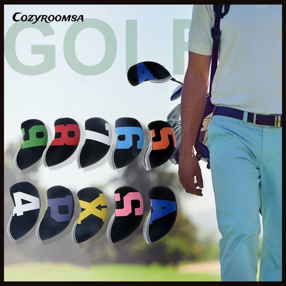 Bộ 10 Vỏ Bọc Bảo Vệ Đầu Gậy Đánh Golf Chuyên Dụng