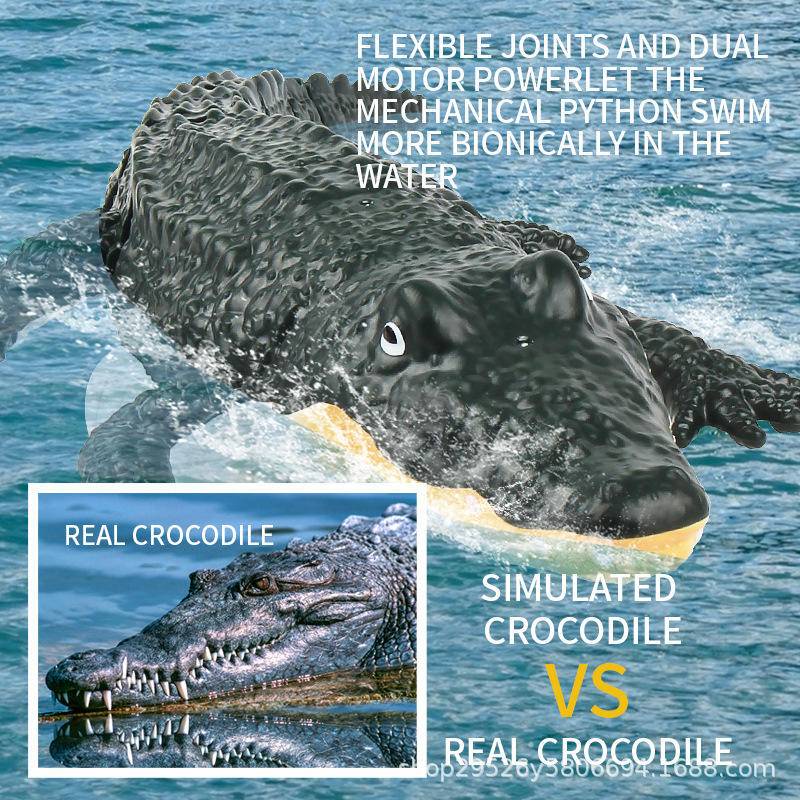 Đồ Chơi Tàu Cá Sấu Điều Khiển Từ Xa 2.4G