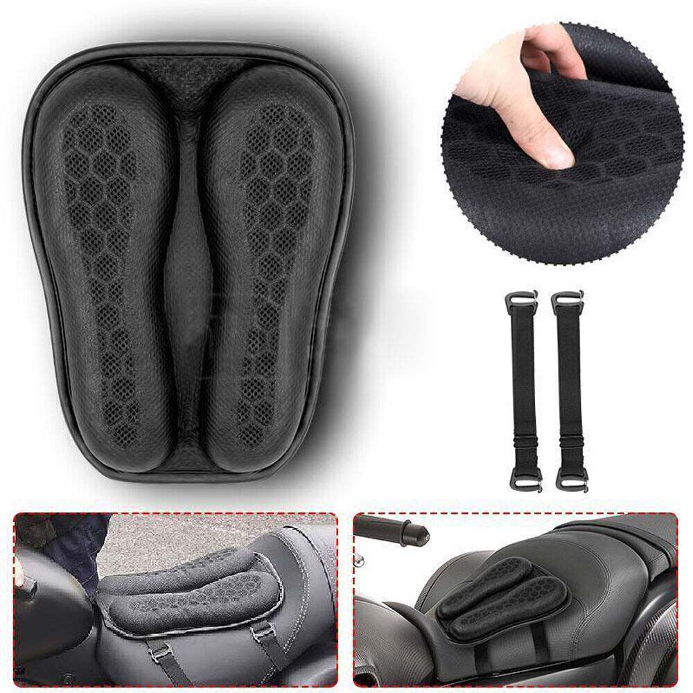 Honeycomb Gel Motorcycle Seat Cushion Sunscreen Motorbike Motor Seat Cushion 3D Anti Slip Comfort Gel Seat Cusion Moden