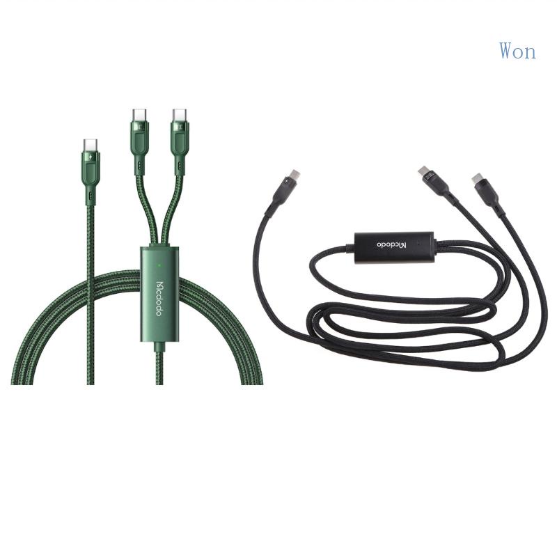 Dây Cáp Sạc Nhanh 2 Trong 1 USB C Sang USB Type C 100W Cho Điện Thoại Di Động