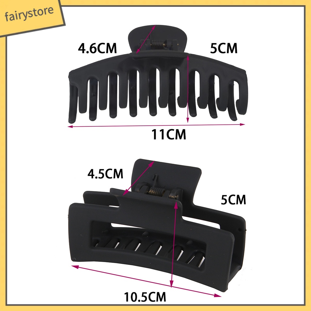 Bộ 8 Kẹp Tóc Bằng Nhựa PP Dày Dặn Độ Bền Cao Không Phai Màu Tiện Dụng Cho Nữ