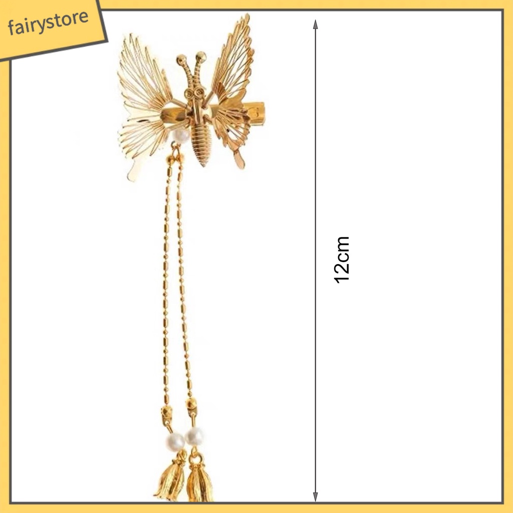 Kẹp Tóc Hình Bướm Rỗng Sống Động Trang Trí Cho Nữ