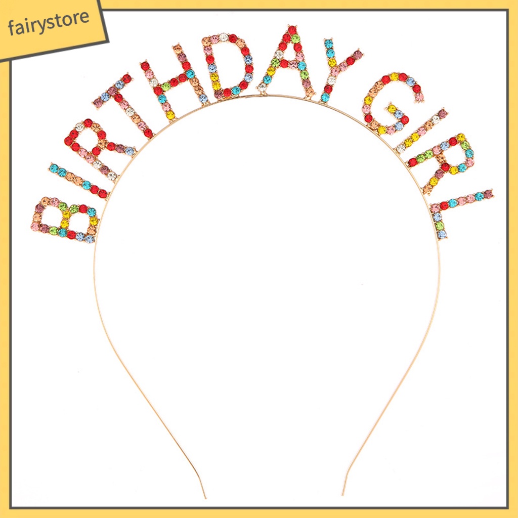 Băng Đô Cài Tóc Hình Vương Miện Đính Đá Nhiều Màu Lấp Lánh Cho Bé Gái