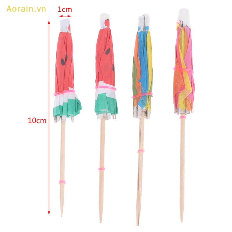 Set 50 Dù Trang Trí Cocktail / Trái Cây / Món Tráng Miệng