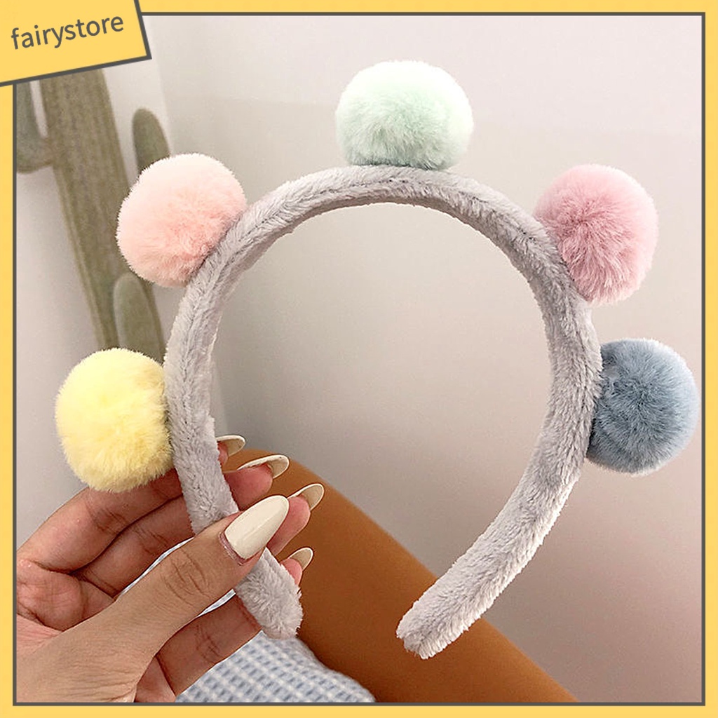 Băng Đô Nhung Lông Màu Sắc Kẹo Ngọt Thời Trang Thu Đông Dành Cho Nữ