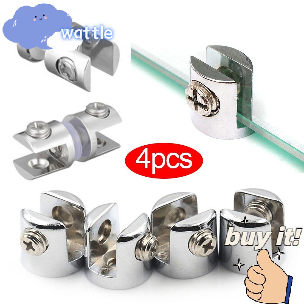 Set 4 Kẹp Giữ Ly Thủy Tinh Không Cần Khoan Tiện Dụng Giá Đỡ