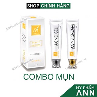 Combo Kem giảm mụn Phương Anh Beauty One Day A Cosmetics