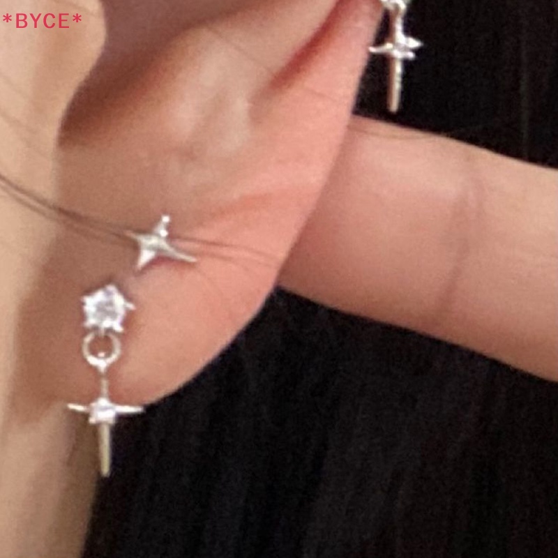 1 Đôi Bông Tai Đính Đá Zircon Lấp Lánh Thời Trang Dành Cho Nữ Mới