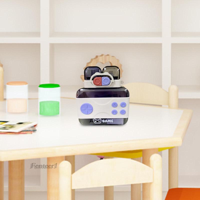 Bình Nước 75ml Kèm Ống Hút Họa Tiết Hoạt Hình Dễ Thương Cho Bé Gái [Fenteer1]