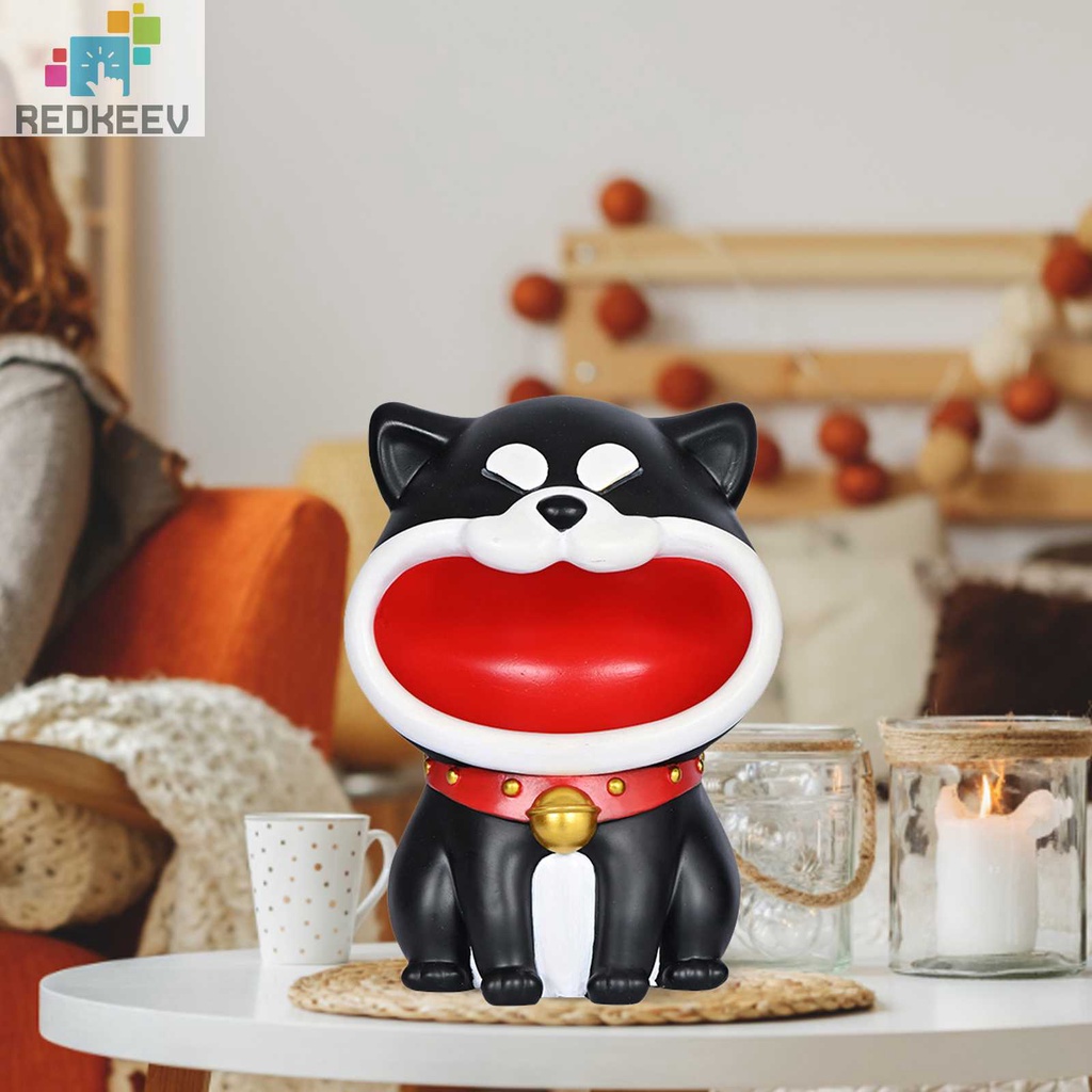 Mô Hình Chú Chó Shiba Inu Miệng To Bằng Nhựa Resin Trang Trí Nhà Cửa