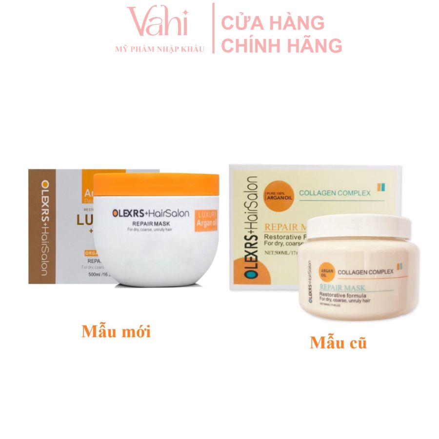 Kem ủ tóc Olexrs Argan Oil Collagen Complex Repair Mask 500ml