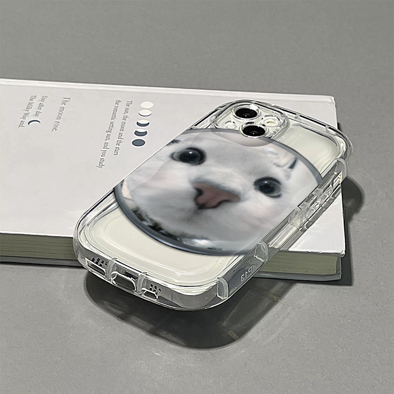 Ốp Điện Thoại Silicone Mềm Trong Suốt Chống Sốc In Hình Mèo Dễ Thương Cho IPhone 14 13 12 11 Pro Max XS X XR 8 + 7 Plus