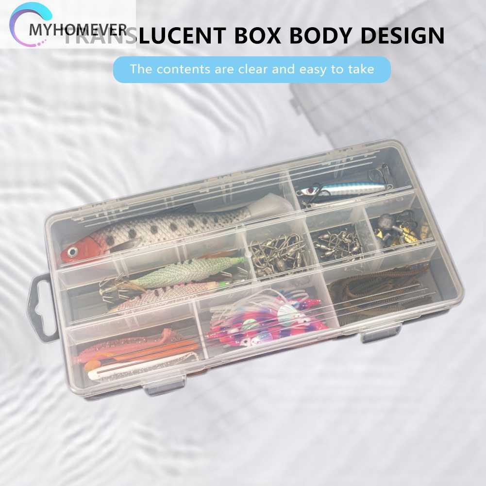 Hộp Nhựa 15 Ngăn Đựng Lưỡi Câu Cá Tiện Lợi