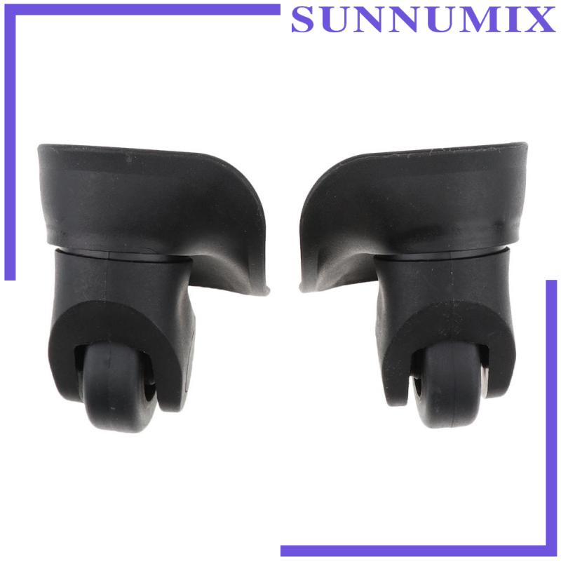 [Sunnimix] Bánh Xe Đẩy Hành Lý Du Lịch Màu Đen Kích Thước Lớn