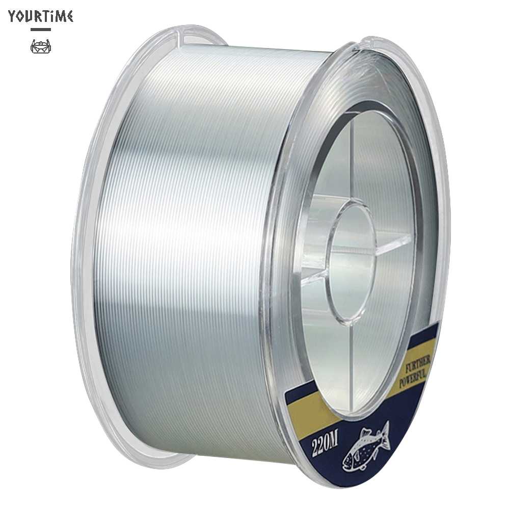 Cuộn Dây Câu Cá Trong Suốt Bằng Nilon Dài 220m