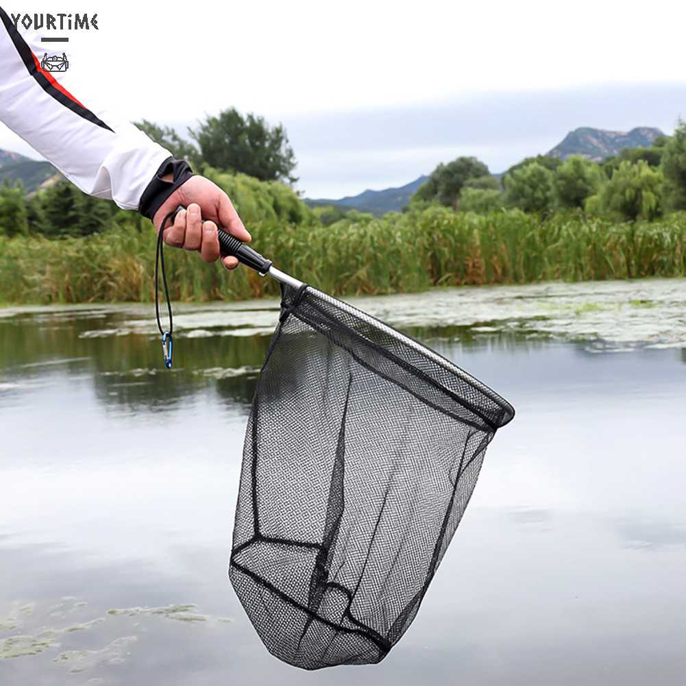 Lưới Bắt Cá 50cm Bằng Hợp Kim Nhôm Có Thể Gập Lại