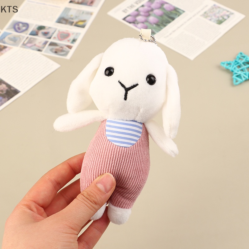 1 Móc Khóa Thỏ Nhồi Bông 14cm Đáng Yêu Thời Trang