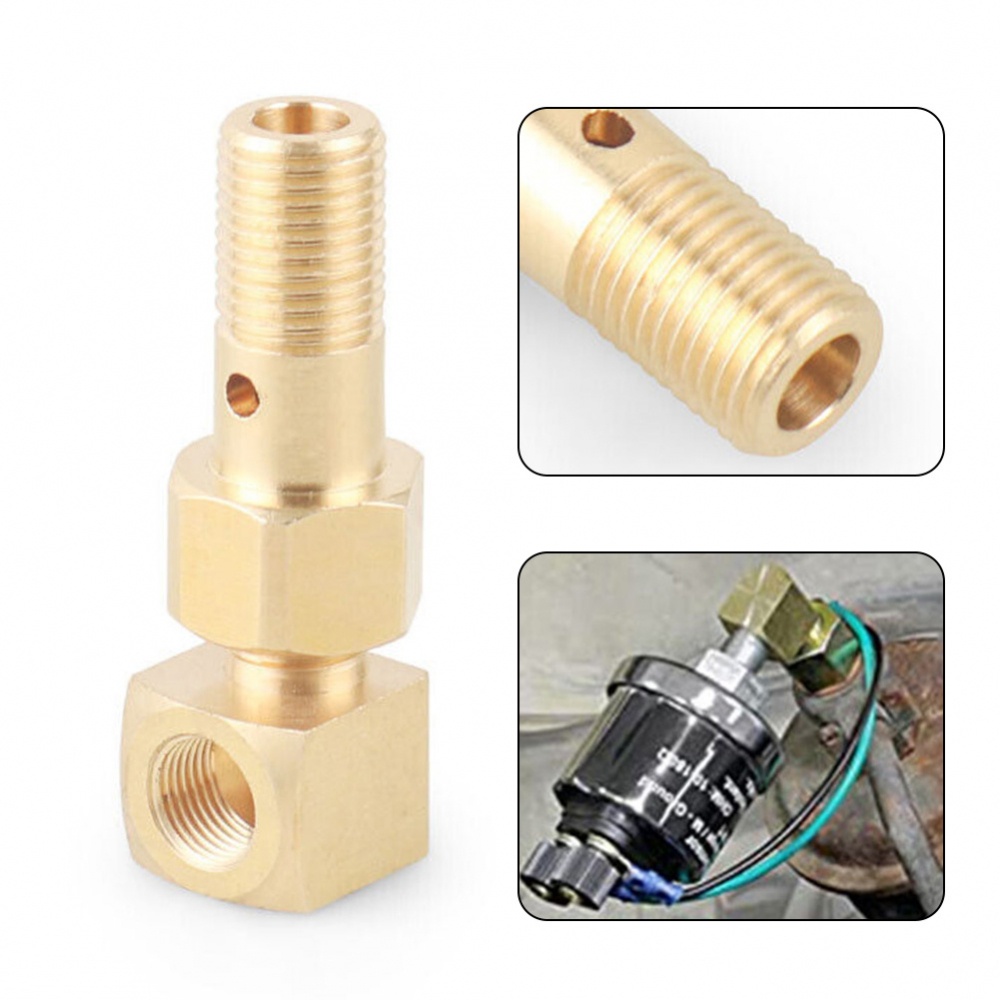 Bộ Chuyển Đổi Áp Suất Nhiên Liệu M12x1.25 Sang 1 / 8-27 NPT Cho Xe Honda Civic