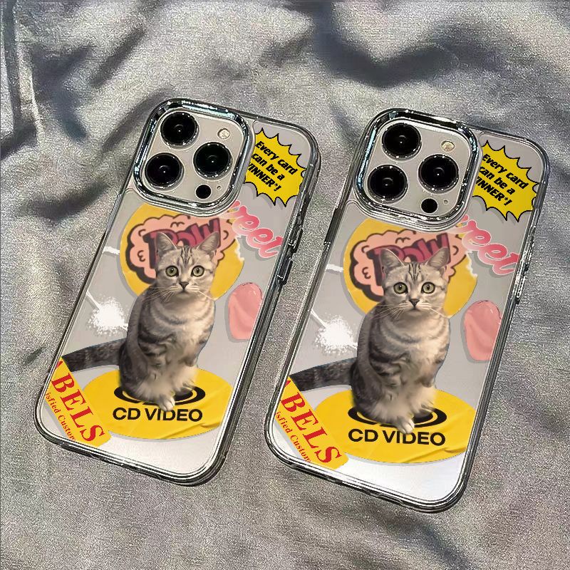 ✅Ốp Điện Thoại Mềm Chống Sốc In Hình Mèo Dễ Thương Cho Iphone 118iPhone12 max714pro13