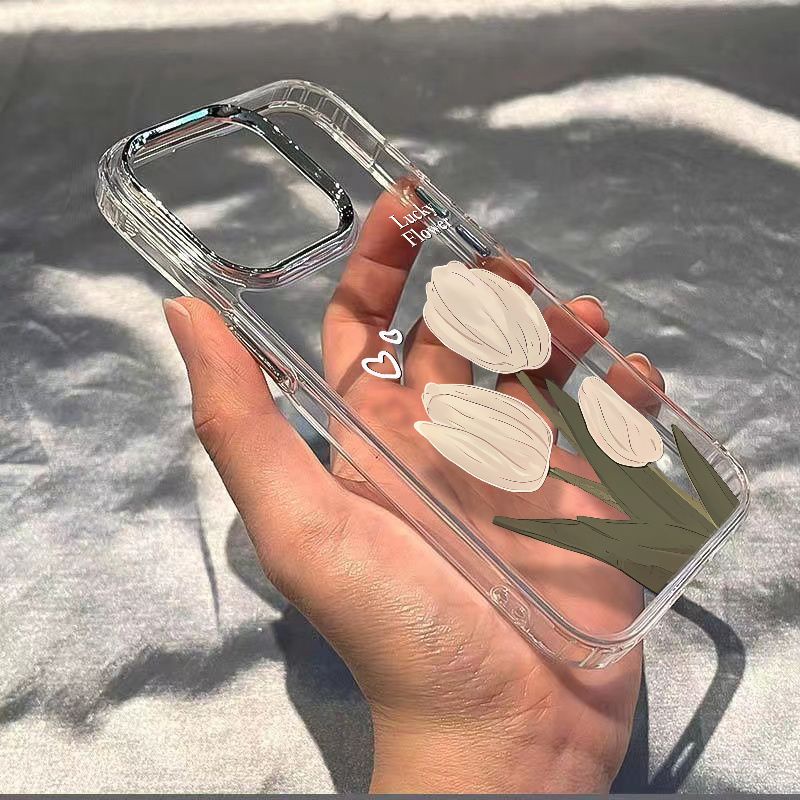✅Ốp Điện Thoại Mềm Hình Hoa Tulip Chống Sốc Cho Iphone 14pro 11 max8pl 7 1213