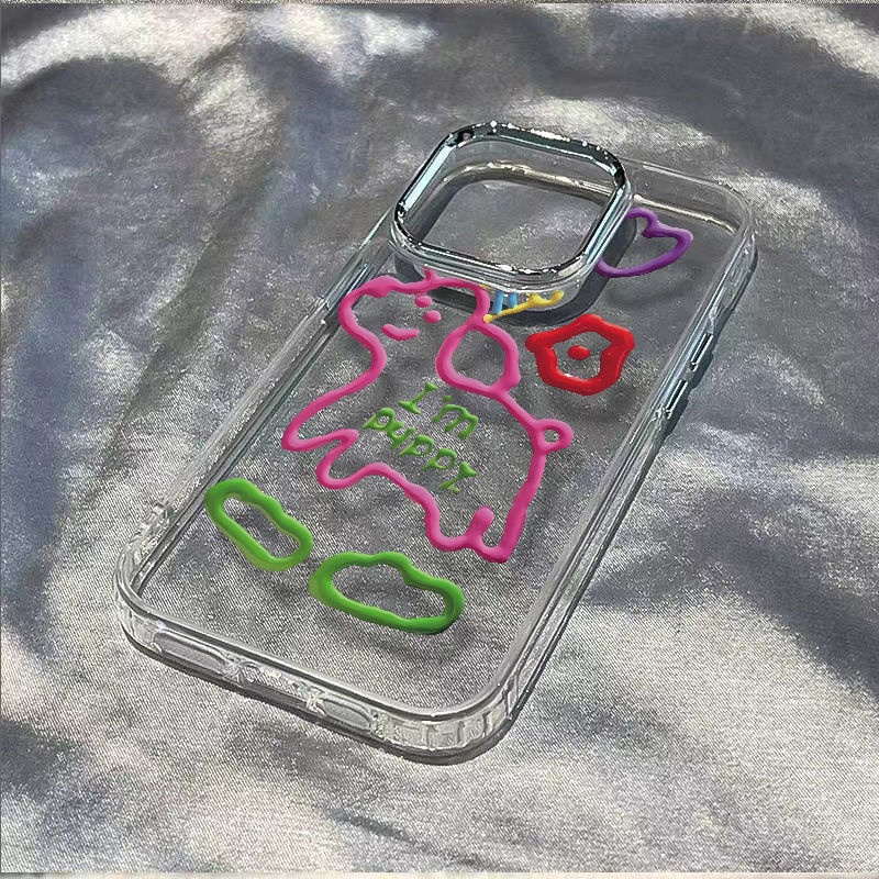 ✅Ốp Điện Thoại Mềm Chống Sốc 13 7In Phong Cách Đơn Giản Cho Apple Dog 11 xs8plus14proiPhone12max