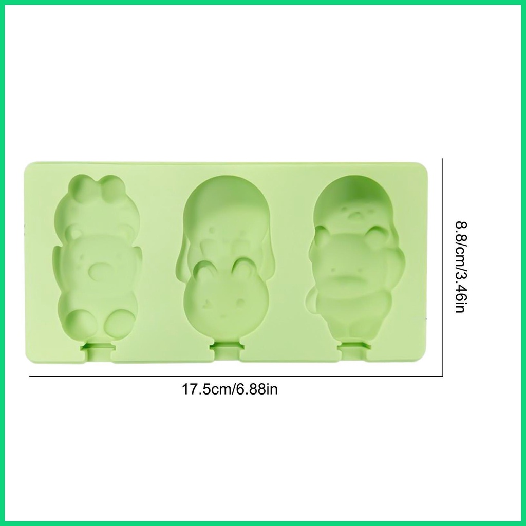 Khuôn Silicone Làm Kem Que Thủ Công Tái Sử Dụng Tiện Lợi