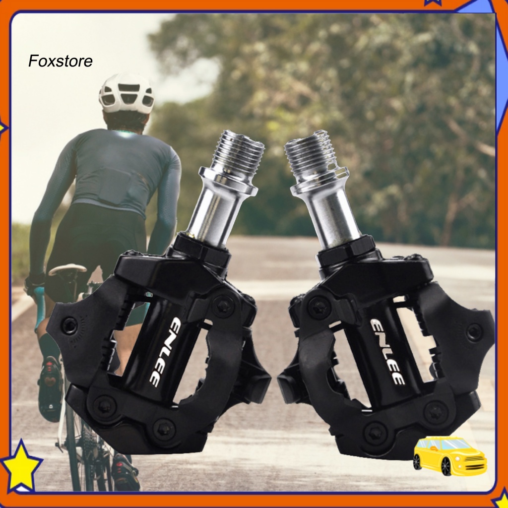 1 Cặp Bàn Đạp Xe Đạp Bằng Hợp Kim Nhôm Tự Khóa Chất Lượng Cao