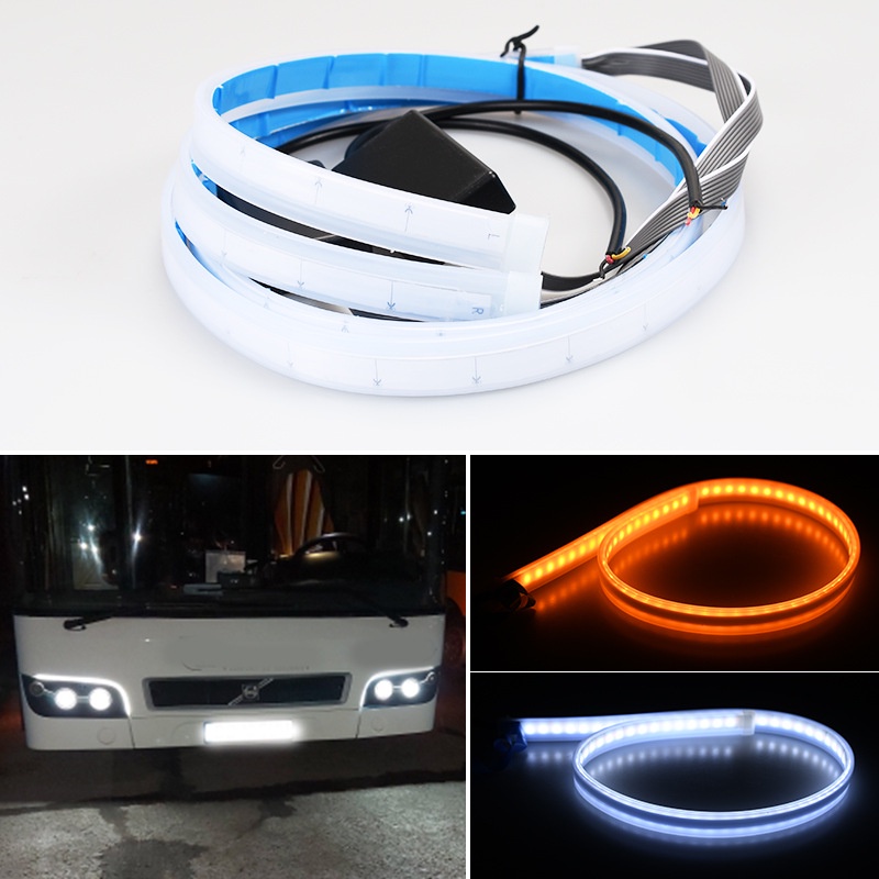 Đèn Xi Nhan 24-36v drl Chống Thấm Nước Linh Hoạt Dành Cho Xe Hơi