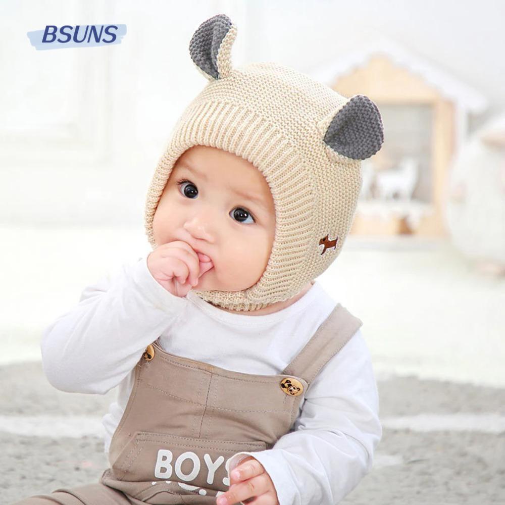 Mũ Dệt Kim Tai Thỏ Ấm Áp Dễ Thương Cho Bé Gái